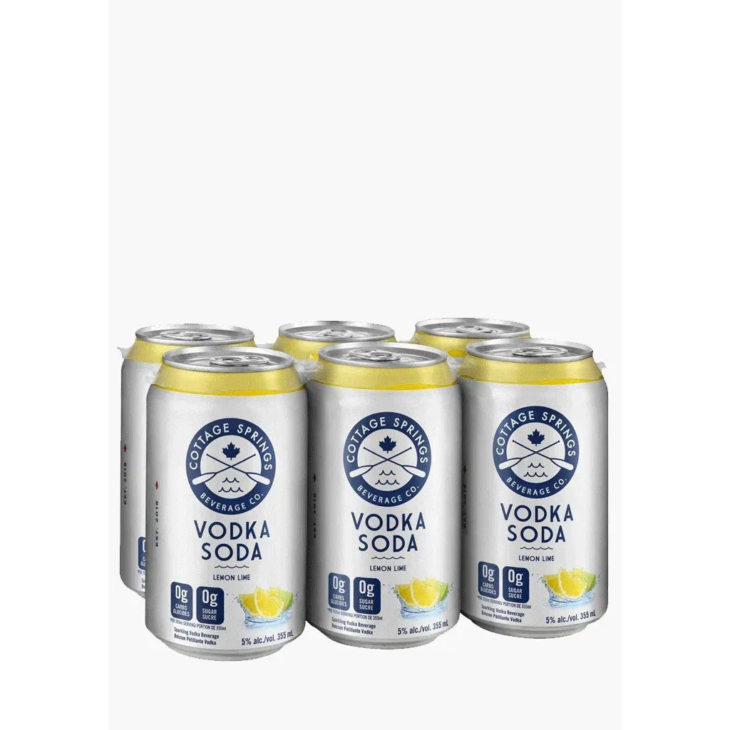 Cottage Springs Lemon Lime 6 Cans