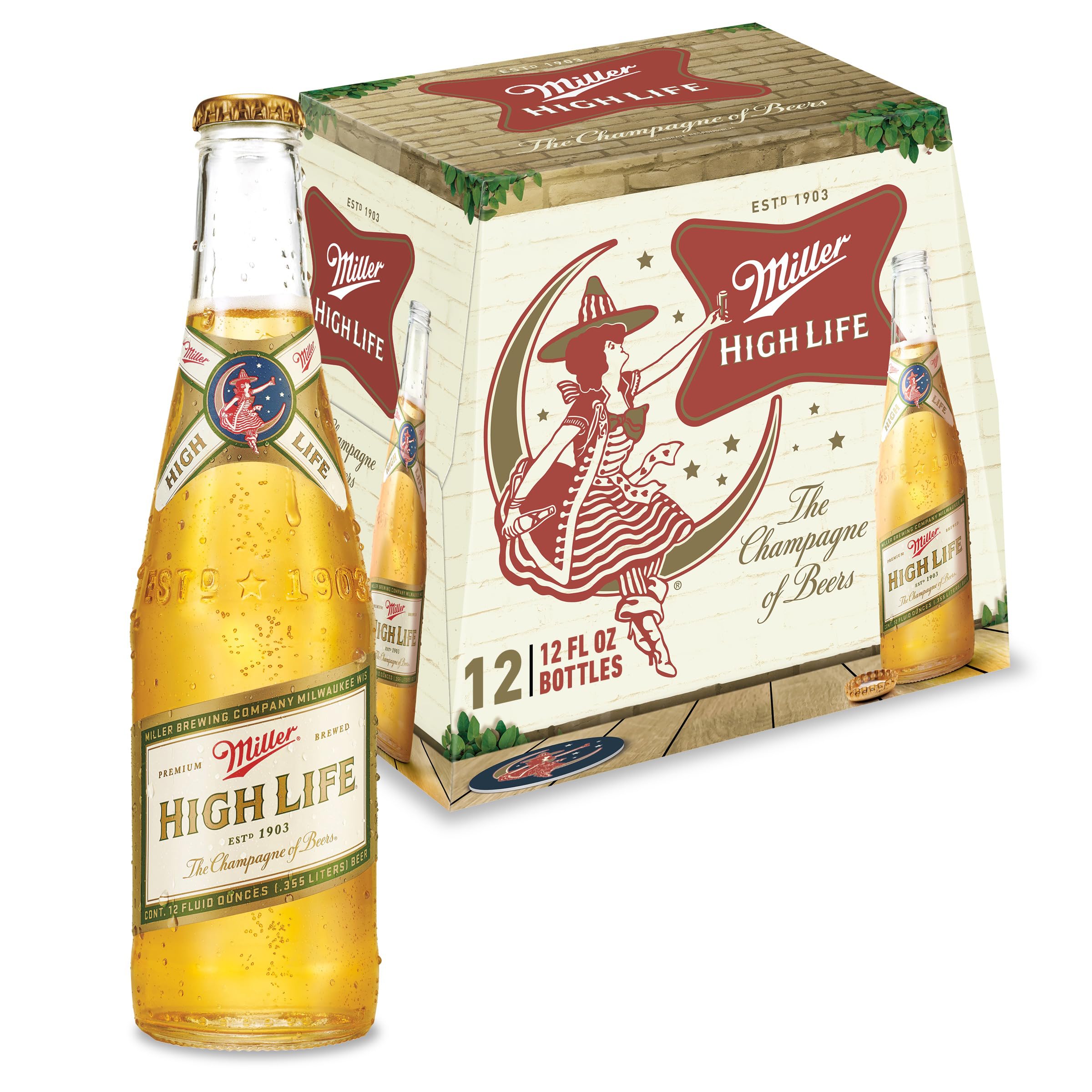 Miller High Life 12 Bottles