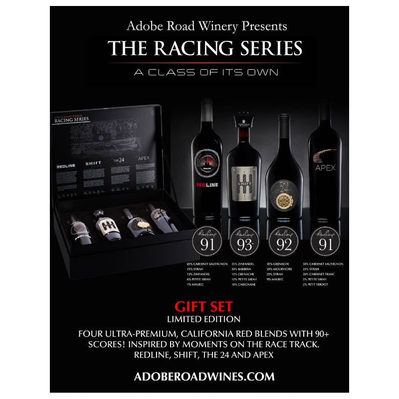 Adobe Road Winery Racing Series Gift Set 4x750ml