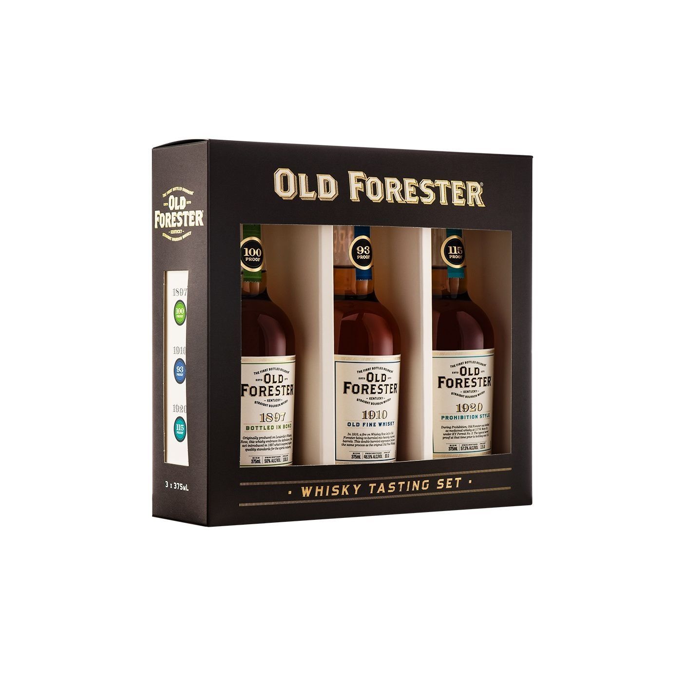 Old Forester Whiskey Row Gift Pack 3 x 375ml