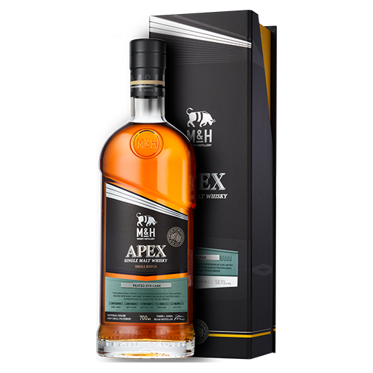 Milk & Honey Apex Peated STR Cask 58.9% ABV 700ml