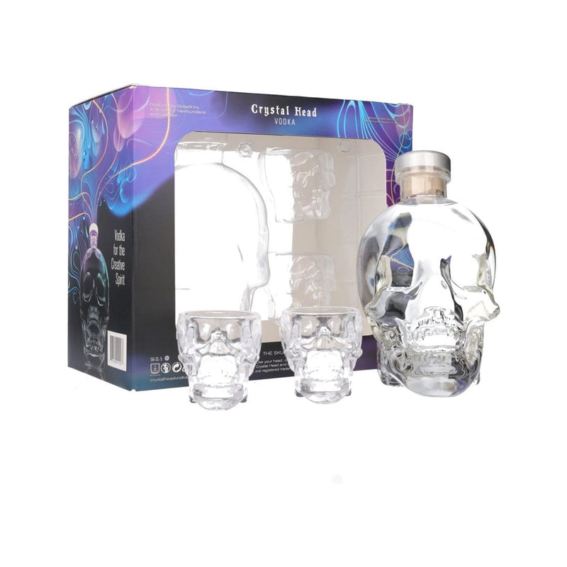 Crystal Head Vodka Gift Pack With 2 Glasses 750ml