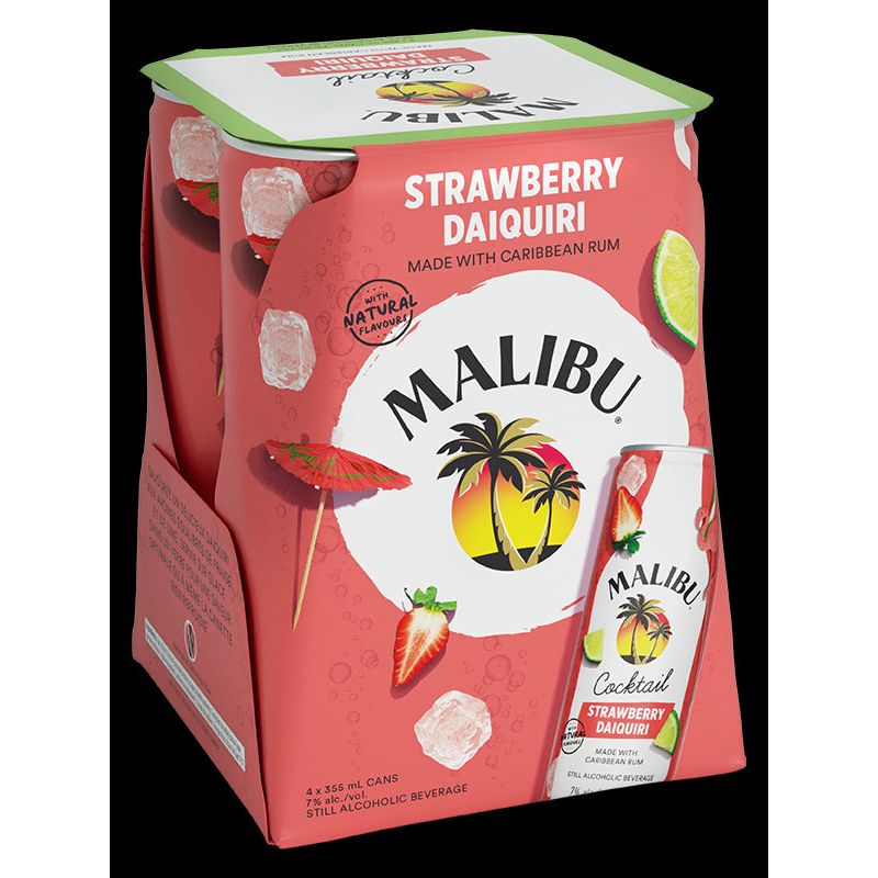 Malibu Strawberry Daiquiri 4x355ml Cans