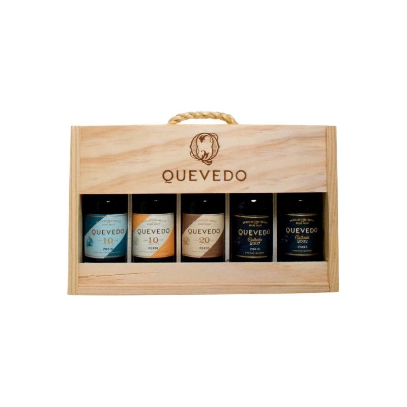 Quevedo Mini Port Wooden Gift Pack 5 x 50ml