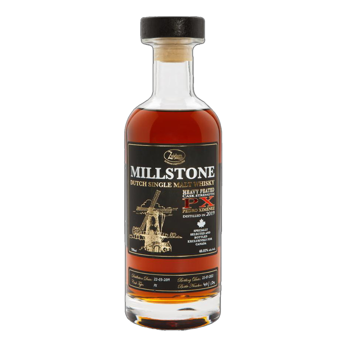 Millstone Peated PX Canadian Cask Dutch Whisky