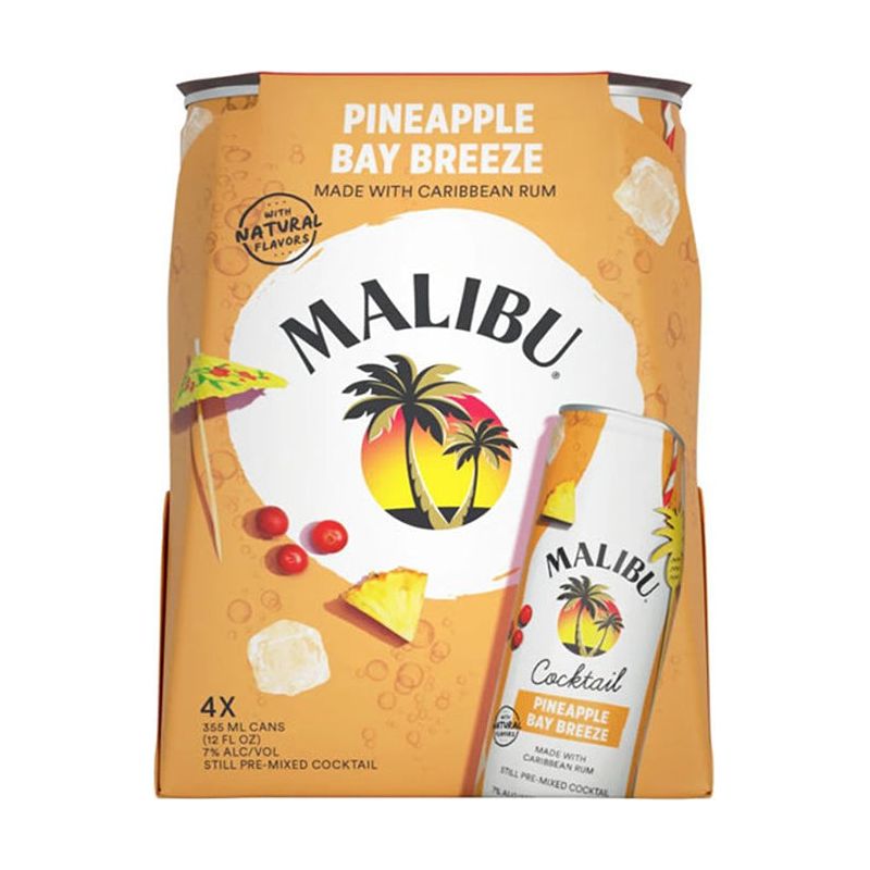 Malibu Pineapple Bay Breeze 4x355ml Cans
