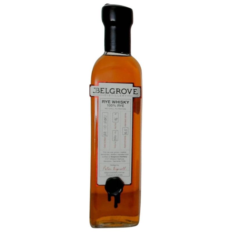 Belgrove 100 Percent Rye Australian Whisky 46% 500ml