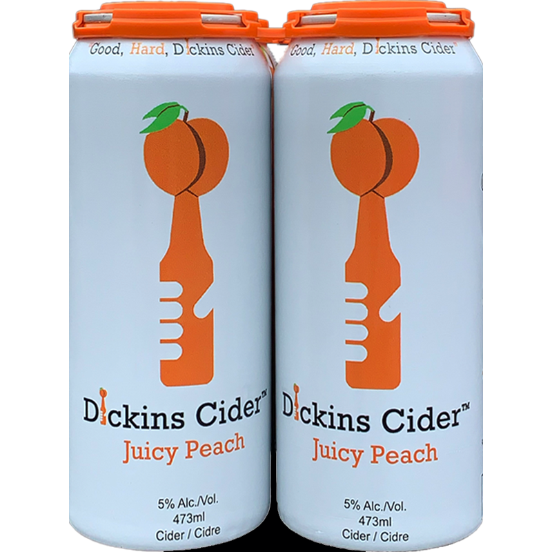 Dickins Cider Juicy Peach 4 Tall Cans