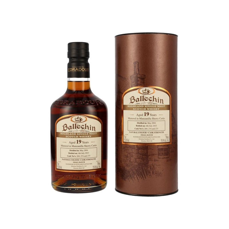 Edradour Ballechin 19 Year Manzanilla 55% ABV 700ml