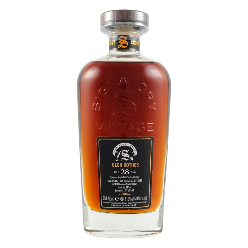 Signatory Vintage Glenrothes 1995 28 Year Old Symington's Choice 51% ABV 700ml