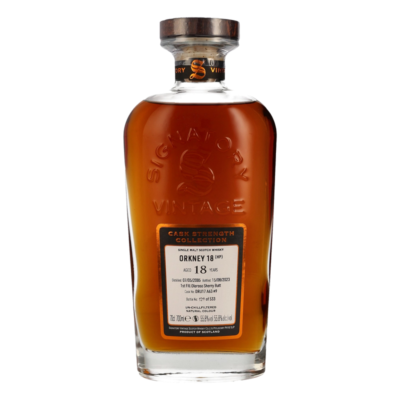 Signatory Vintage Orkney (Highland Park) 2005 18 Year Old 55.8% ABV 700ml