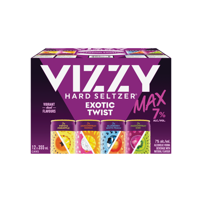 Vizzy Exotic Twist Max Variety Pack 12 Cans
