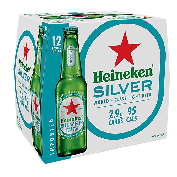 Heineken Silver 12pk Bottles