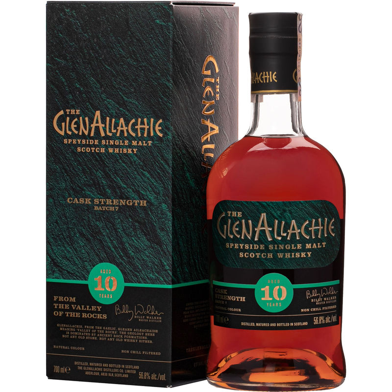 The GlenAllachie 10 Year Old Cask Strength Batch 7 56.8% ABV 700ml