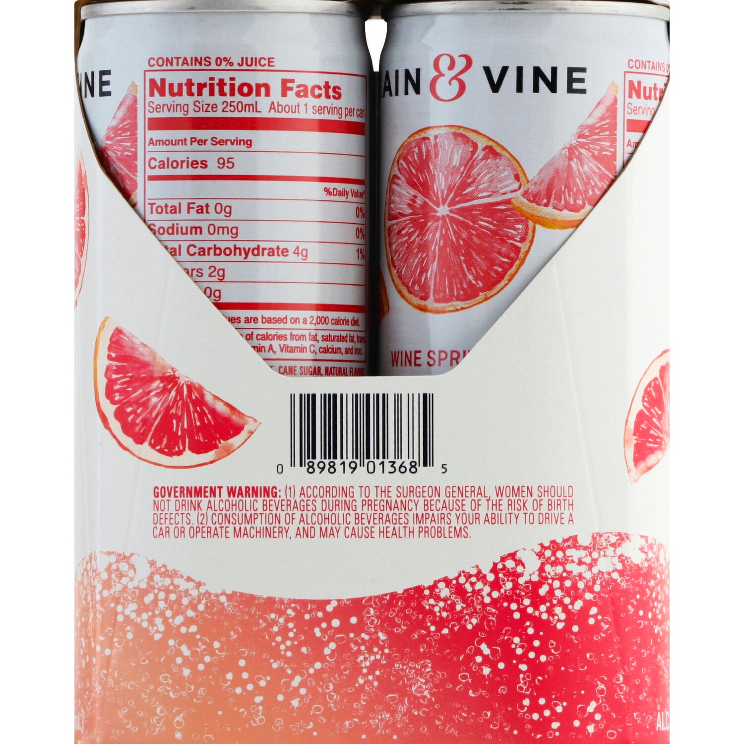 Main & Vine Grapefruit Spritzer 4 Cans
