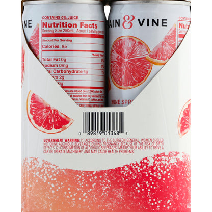 Main & Vine Grapefruit Spritzer 4 Cans