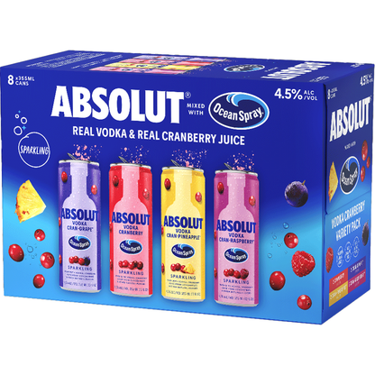 Absolut X Ocean Spray Variety Pack