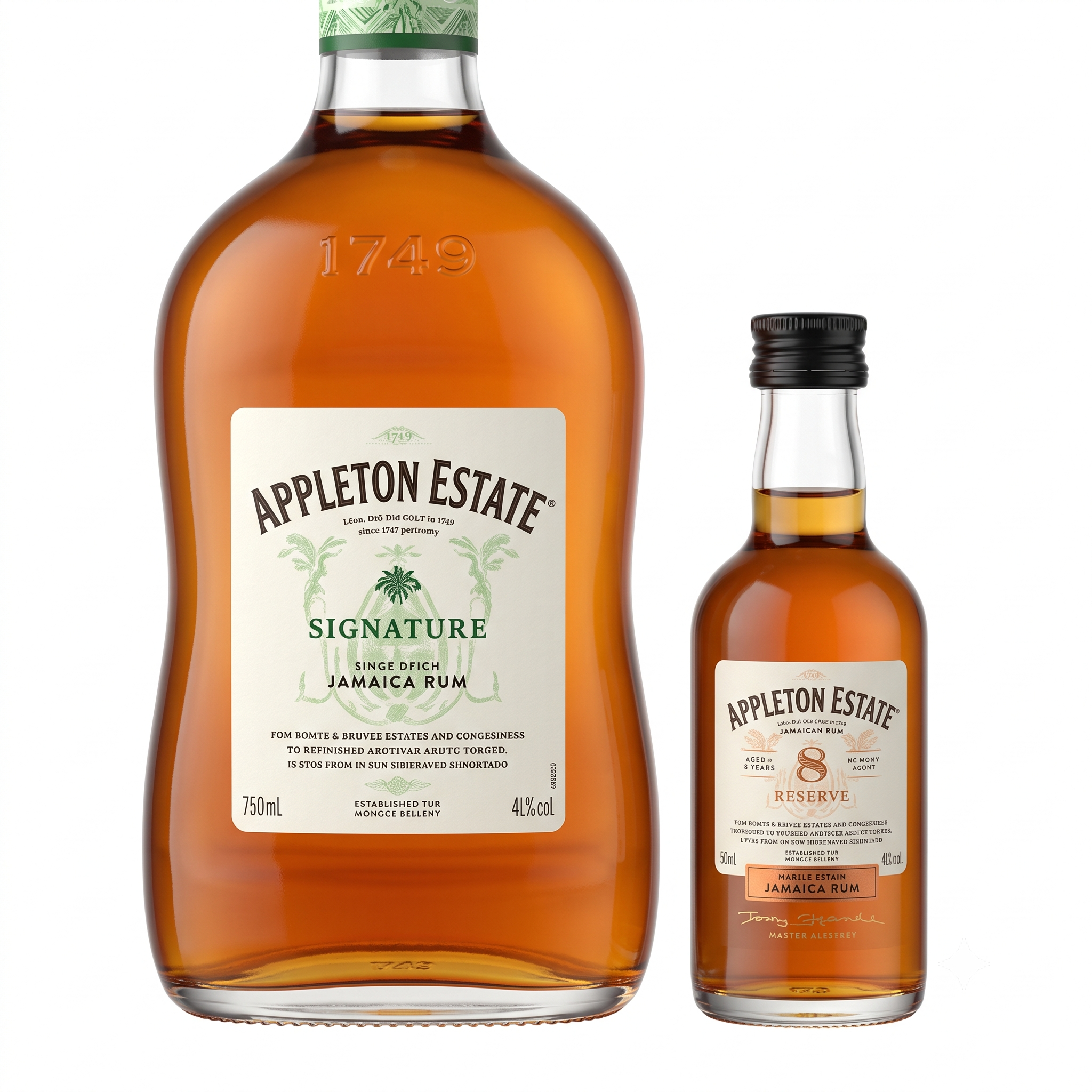 Appleton Estate Signature Blend Rum with Bonus 8 Year Old 750ml + 50ml