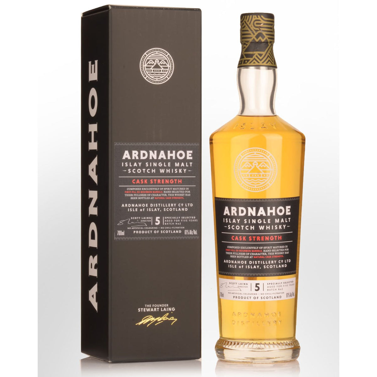 Ardnahoe 5 Year Old Cask Strength Batch 2 Single Malt Scotch Whisky