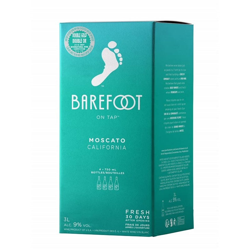 Barefoot Moscato 3L Bag in Box