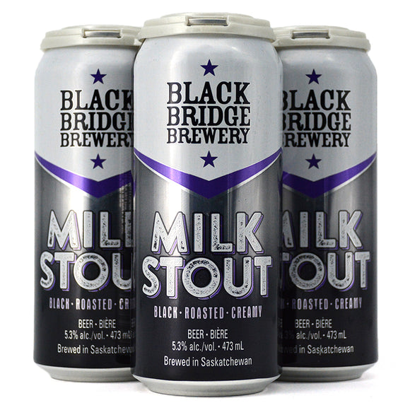 Black Bridge Milk Stout 4 Tall Cans