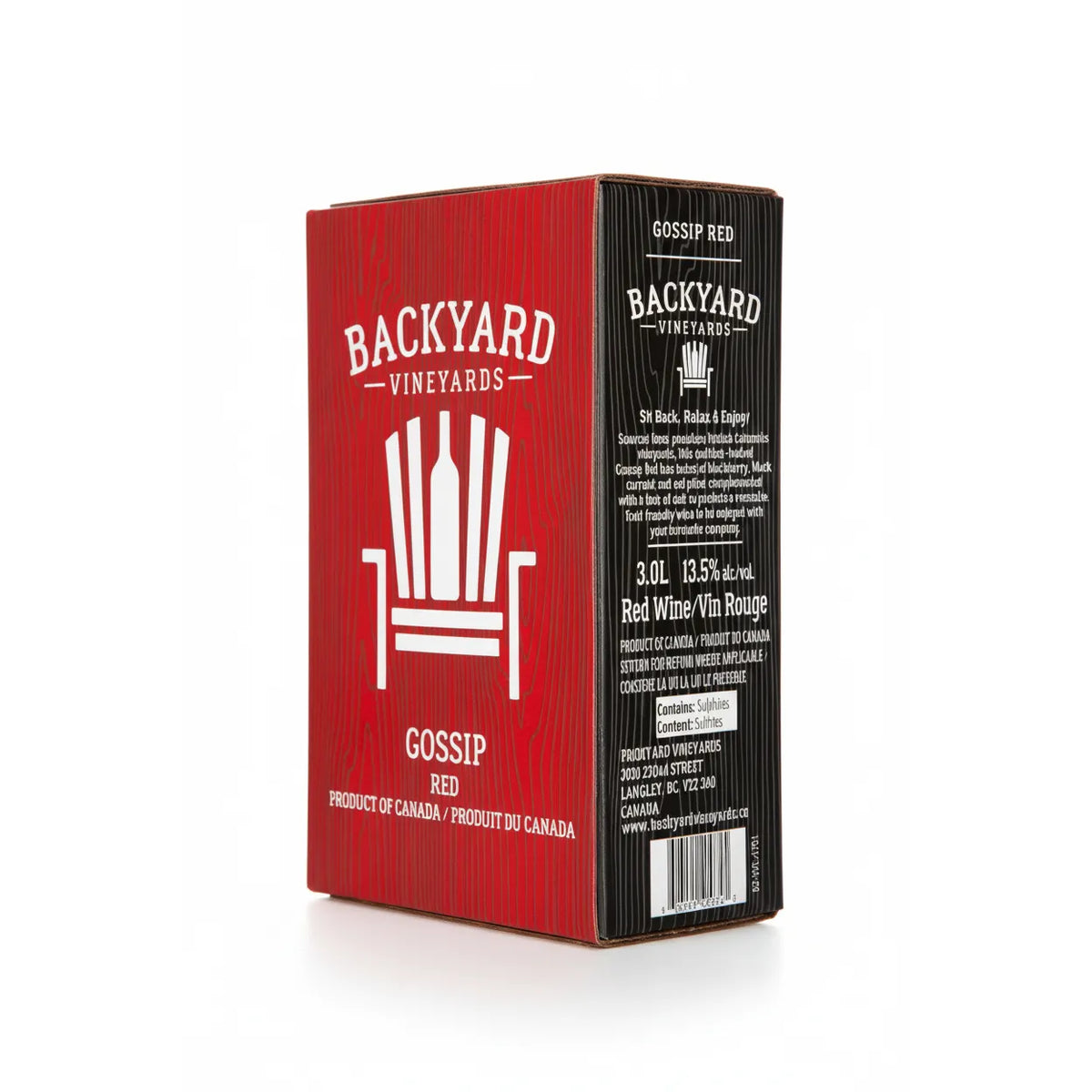Backyard Vineyards Gossip Red 3L Bag in Box