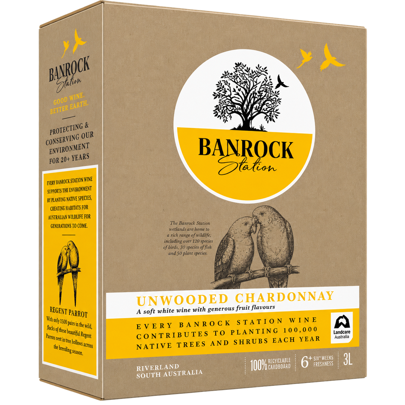 Banrock Station Unwooded Chardonnay 3L Bag in Box