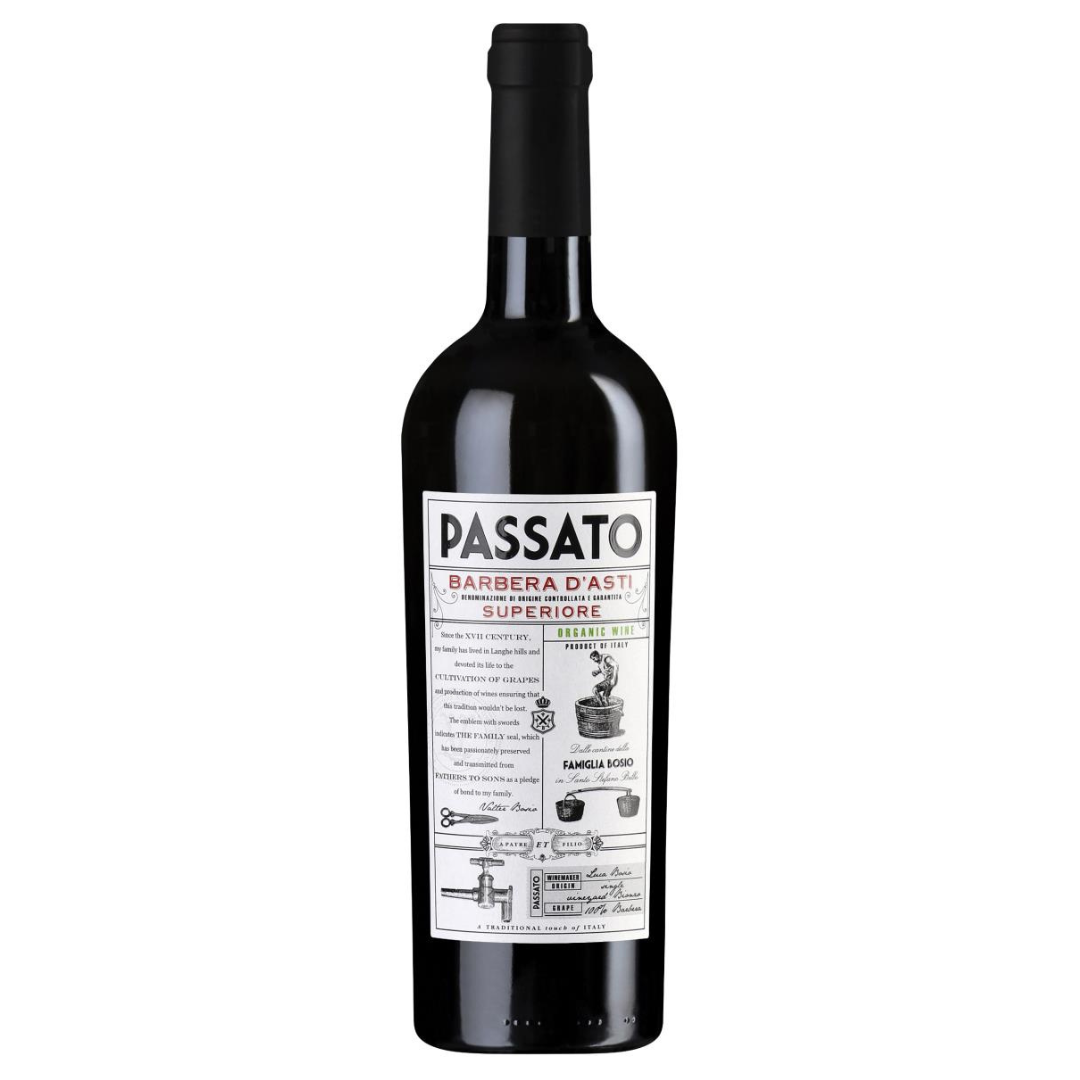 Bosio Passato Organic Barbera d'Asti Superiore DOCG 2021 750ml