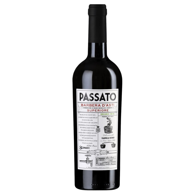 Bosio Passato Organic Barbera d'Asti Superiore DOCG 2021 750ml