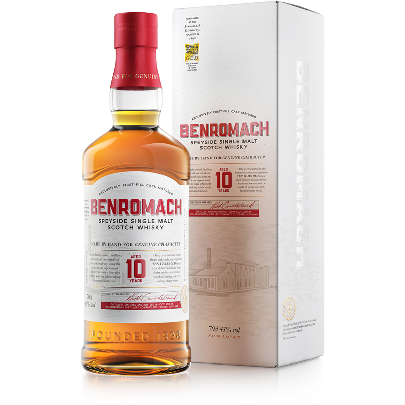 Benromach 10 Year Old 43% ABV 700ml