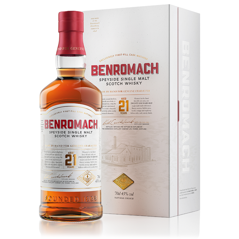 Benromach 21 Year Old 43% ABV 700ml