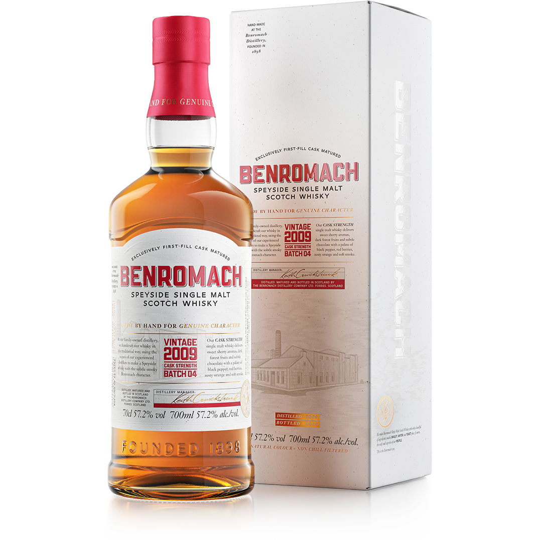 Benromach Cask Strength Vintage 2009 57.2% ABV 700ml