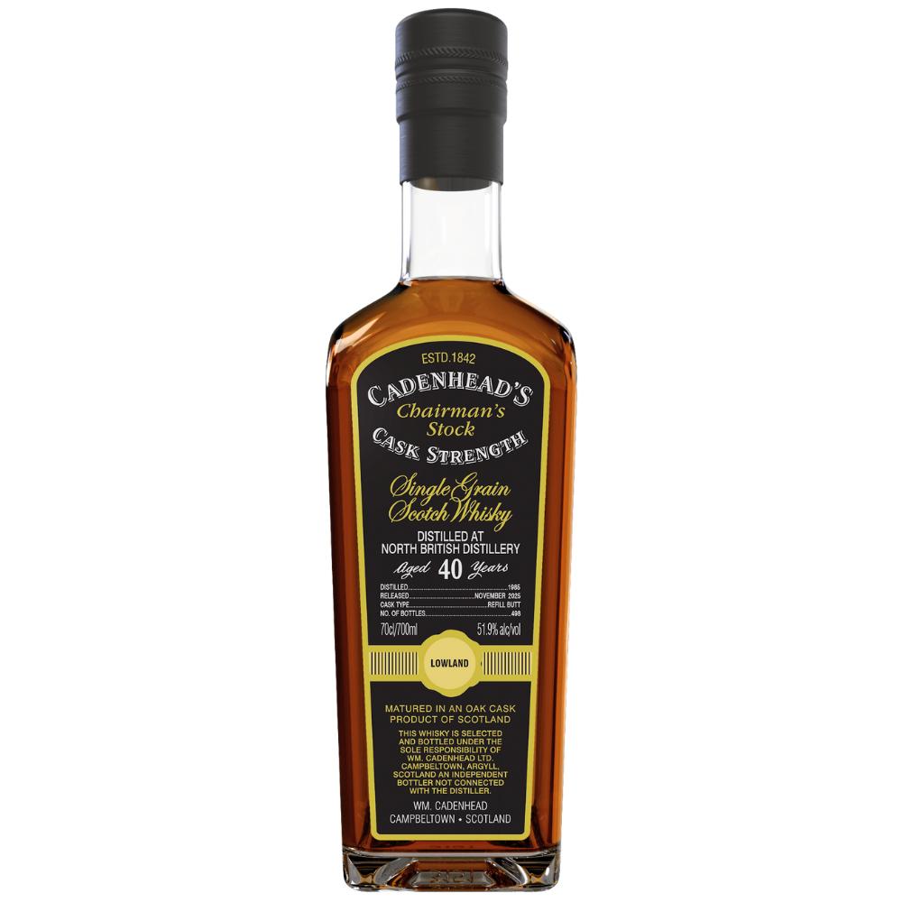 Cadenhead Chairman's Stock North British 40 Year Old Single Grain Scotch Whisky
