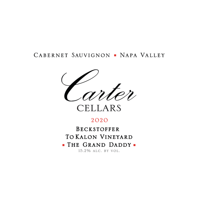 Carter Cellars Beckstoffer To Kalon 'The Grand Daddy' 2020 750ml