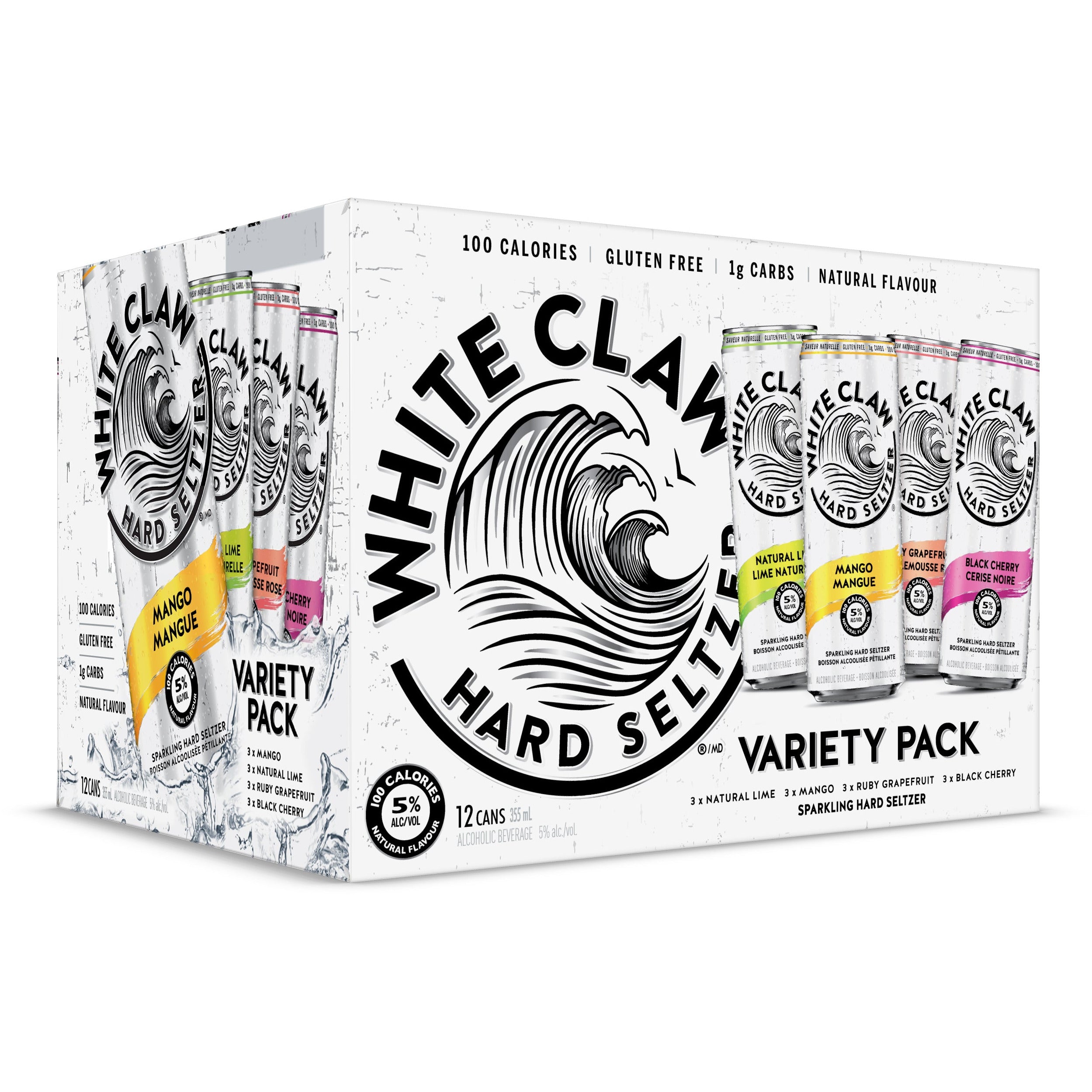 White Claw Variety Pack 12 Cans