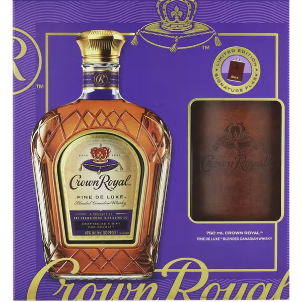 Crown Royal Canadian Whisky Gift Pack with Flask