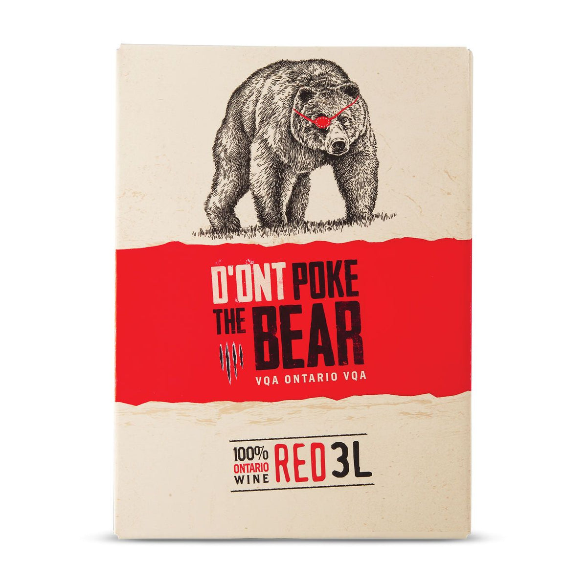 D'Ont Poke The Bear Red 3L Bag in Box