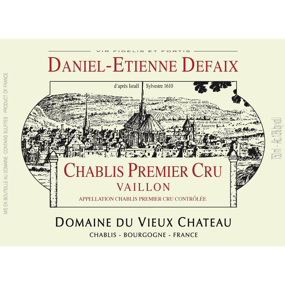 Daniel-Etienne Defaix Chablis Vaillon Premier Cru