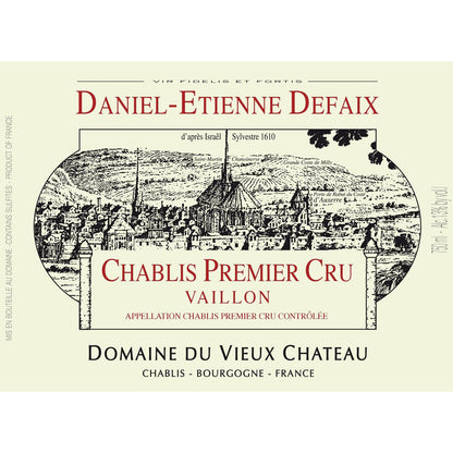 Daniel-Etienne Defaix Chablis Vaillon Premier Cru