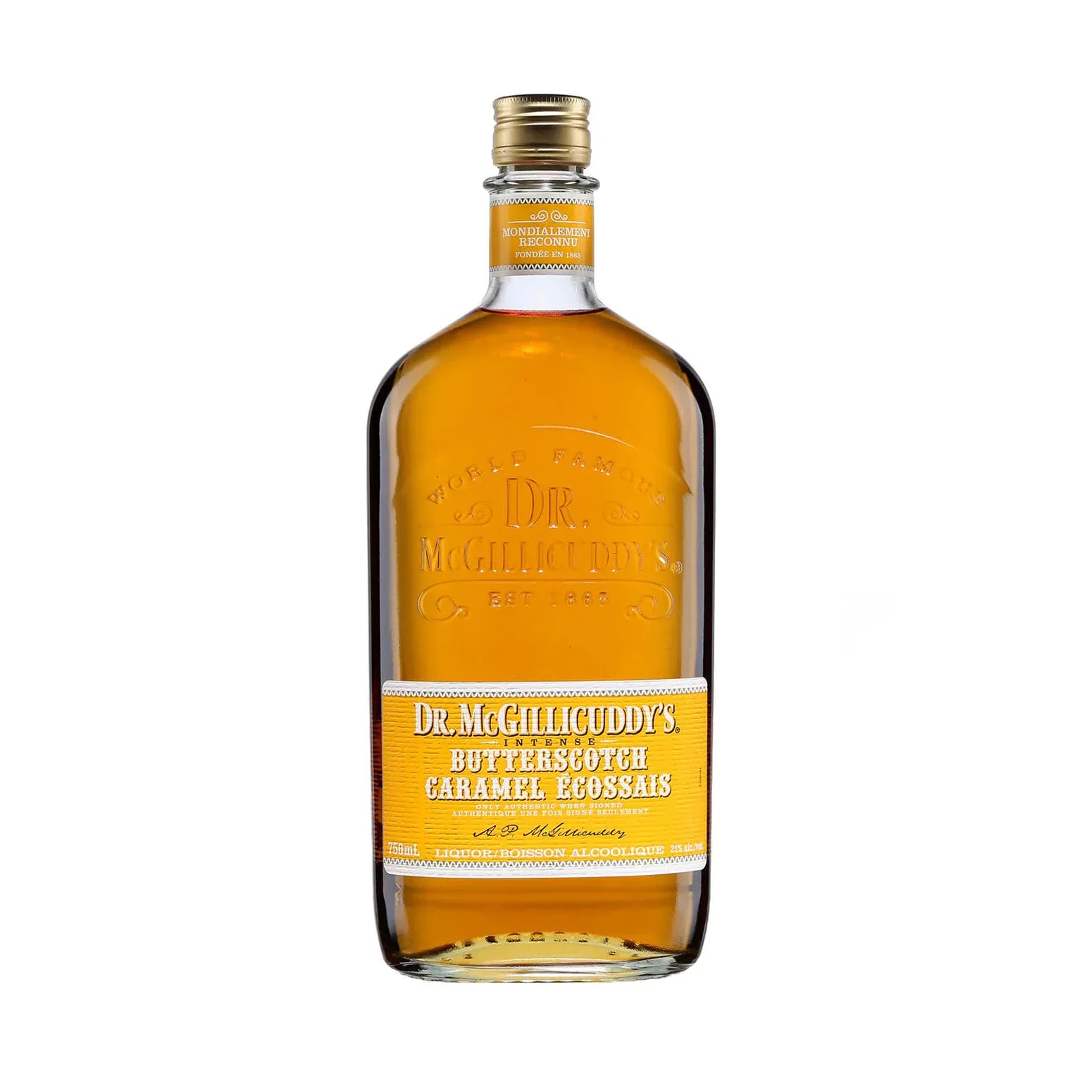 Dr Mcgillicuddy'S Butterscotch Schnapps 750ml