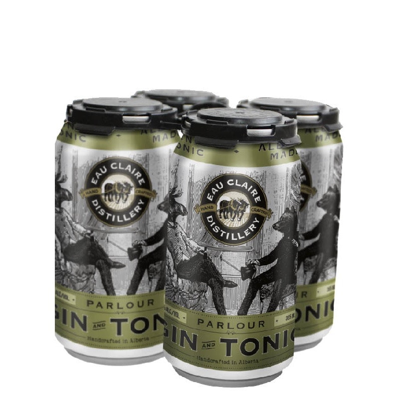 Eau Claire Distillery Gin And Tonic 4x355ml Cans