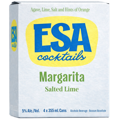 ESA Cocktails Margarita Salted Lime 4 Cans
