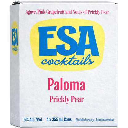 ESA Cocktails Paloma Prickly Pear 4 Cans