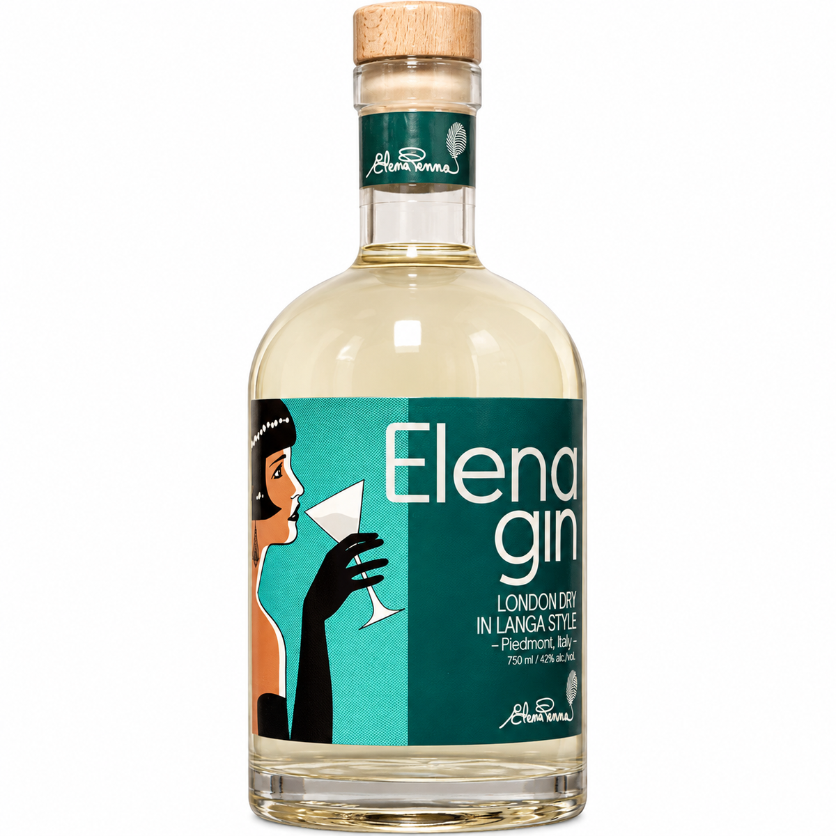 Elena Gin Dry Gin in Langa Style