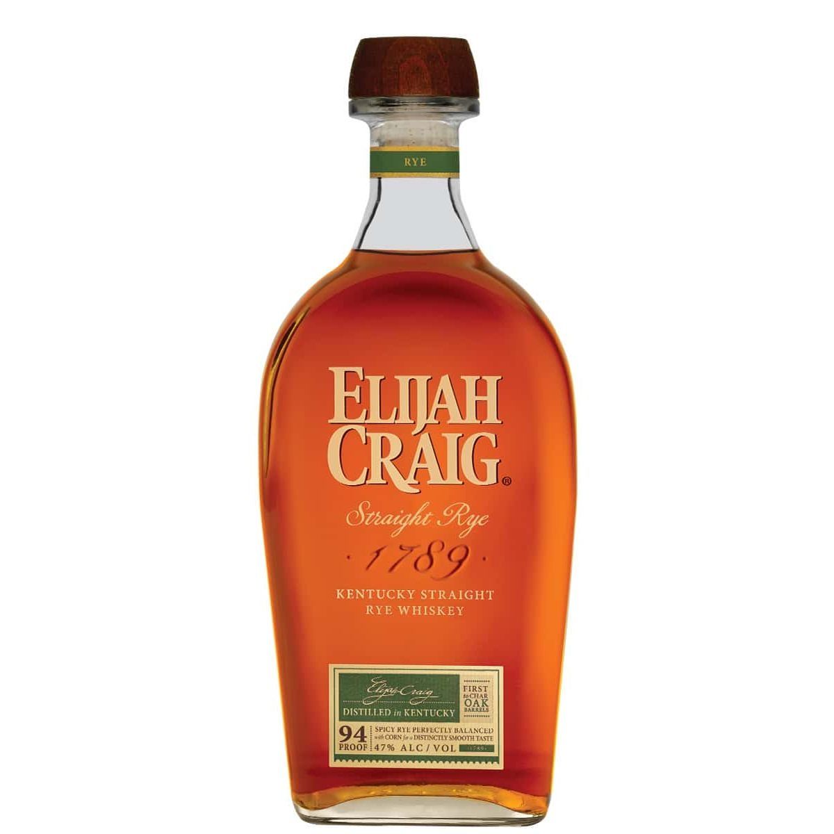 Elijah Craig Straight Rye Whiskey