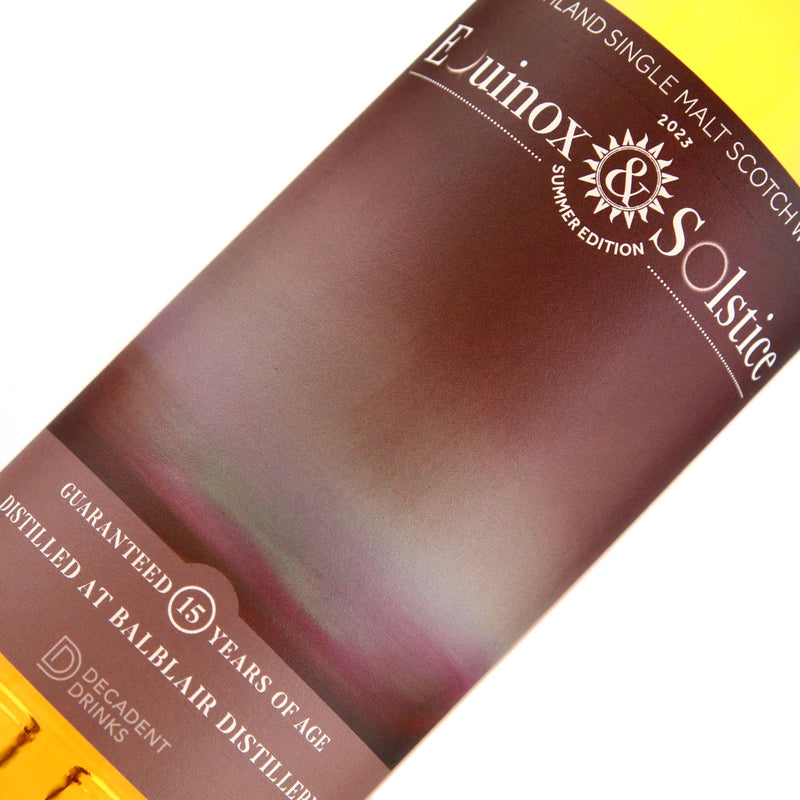 Equinox & Solstice Balblair 15 Year Old 700ml