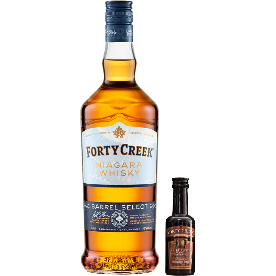 Forty Creek Barrel Select Whisky with Bonus Copper Pot 750ml + 50ml