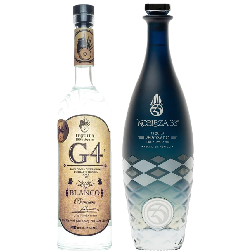 G4 Madera Blanco Tequila + Nobleza 33 Reposado Tequila