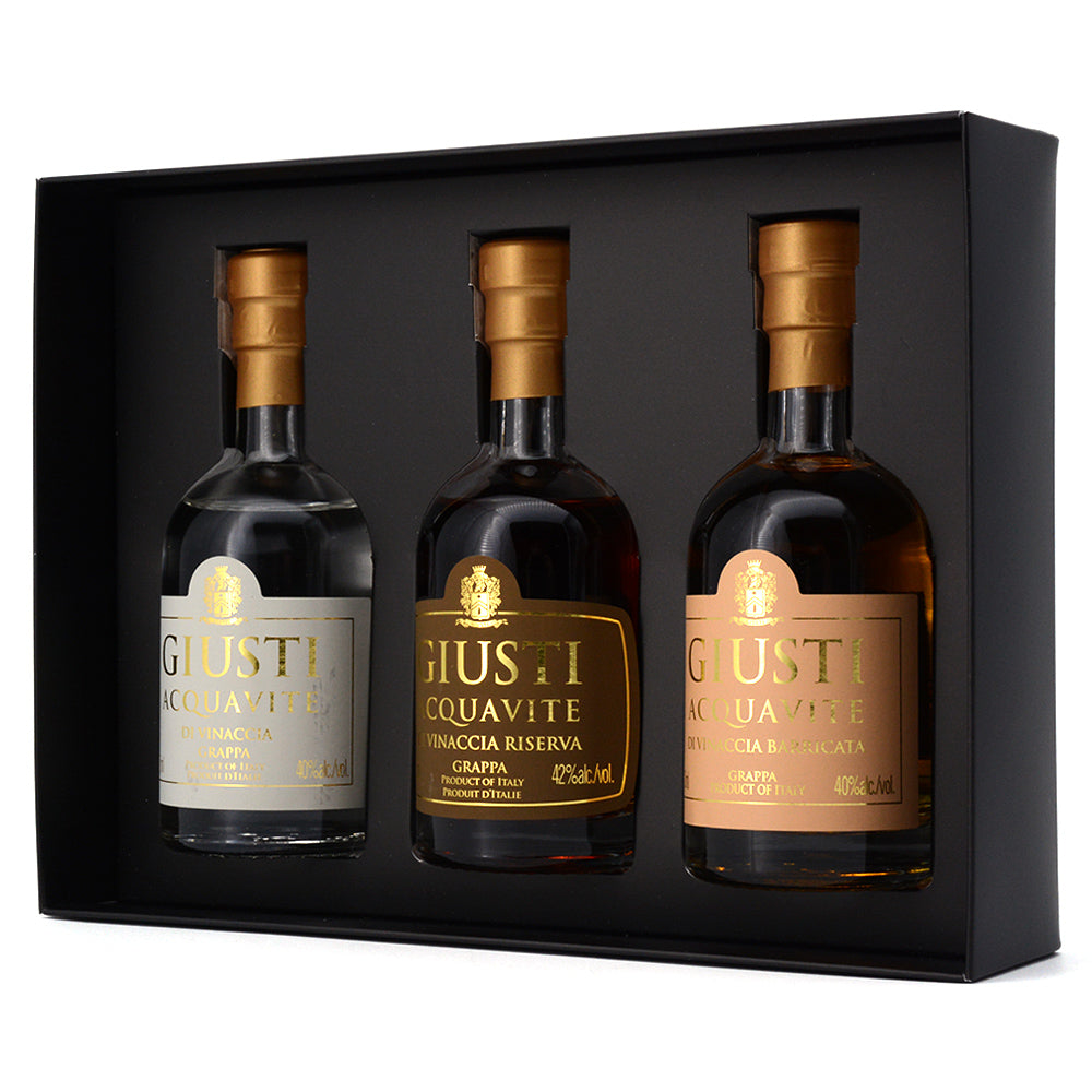 Giusti Grappa Gift Set 3x100ml