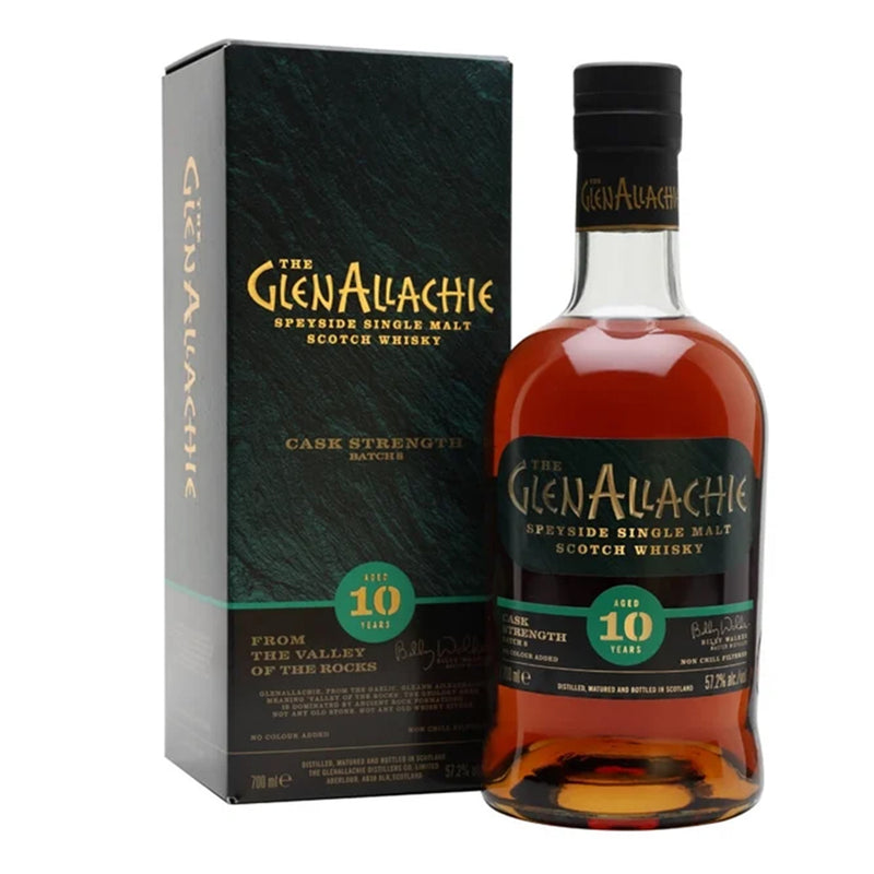 The GlenAllachie 10 Year Old Cask Strength Batch 8 57.2% ABV 700ml